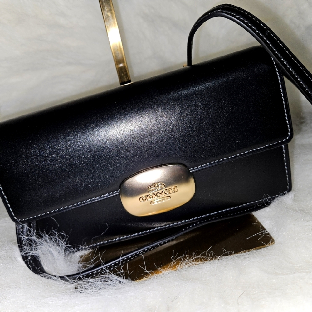NWT Coach Eliza Black Crossbody Bag